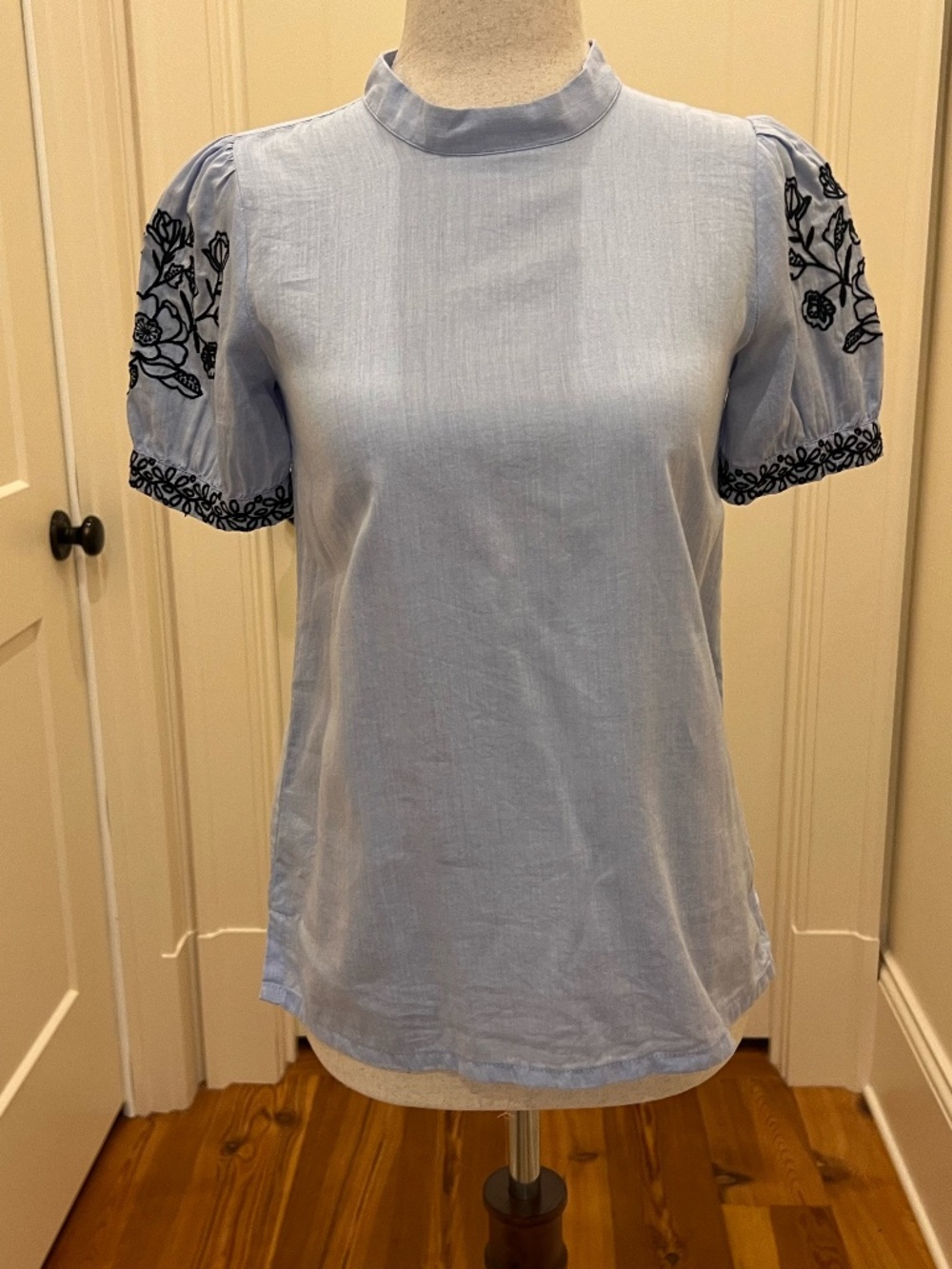 Loft XSP soft blue blouse